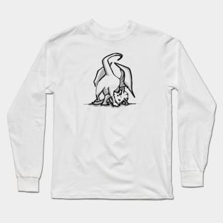 Dragon chewing on his leg Long Sleeve T-Shirt